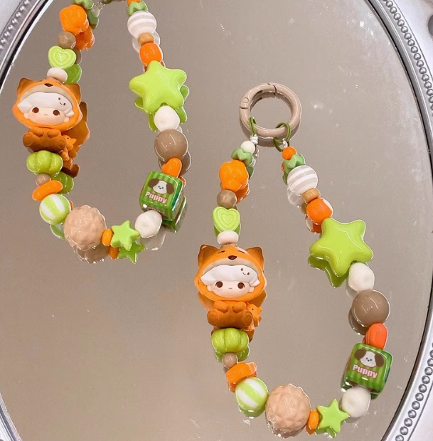 popmart DIY mobile phone chain