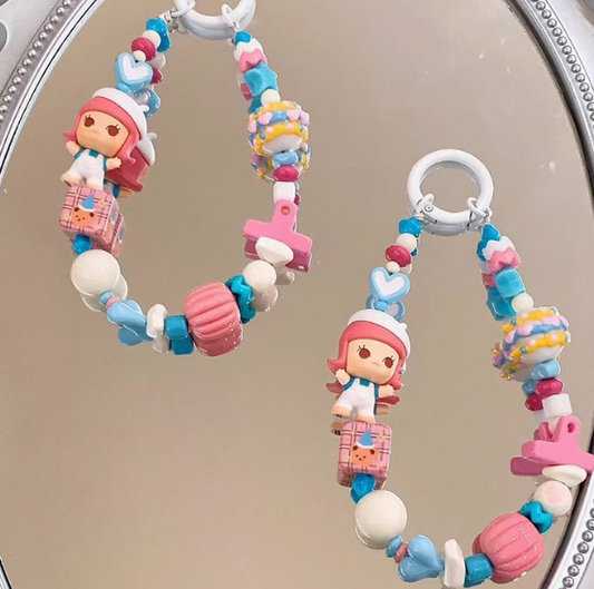 popmart DIY mobile phone chain